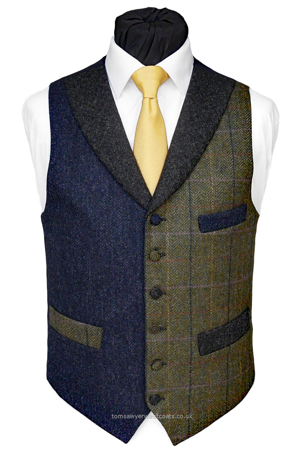 Traditional Waistcoats : "The Totnes Collection" waistcoats : 'Hambledown Tor' Totnes Collection Waistcoat.